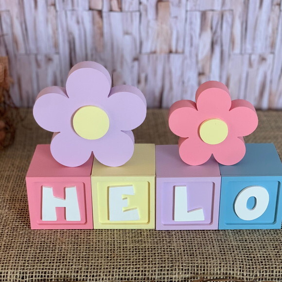 Candy Colors - Cubos 6x6cm Ts+ Dupla de Flor