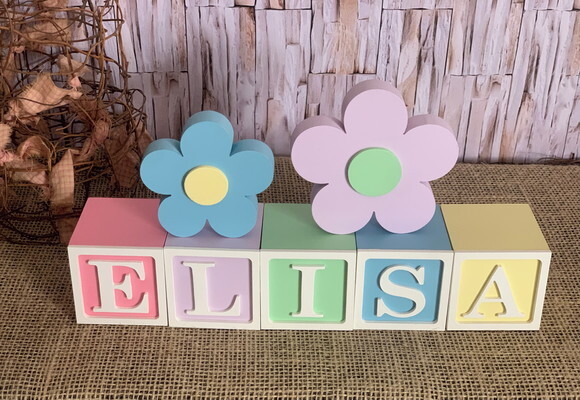 Candy Colors - Cubos 6x6cm Ts+ Dupla de Flor