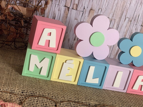 Candy Colors - Cubos 6x6cm Ts+ Dupla de Flor