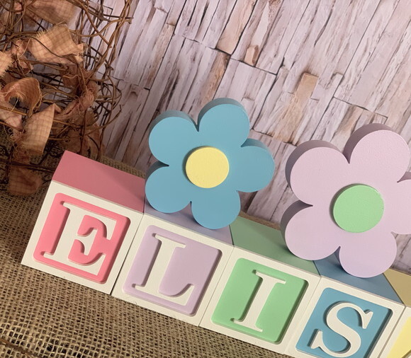 Candy Colors - Cubos 6x6cm Ts+ Dupla de Flor