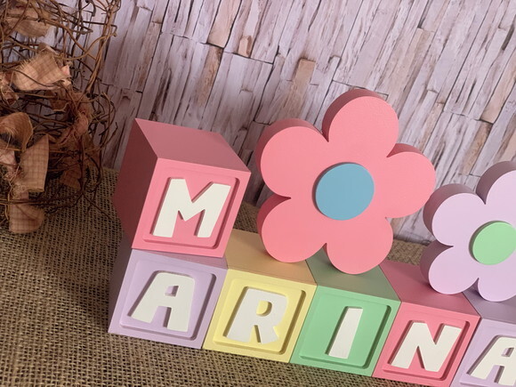Candy Colors - Cubos 6x6cm Ts+ Dupla de Flor