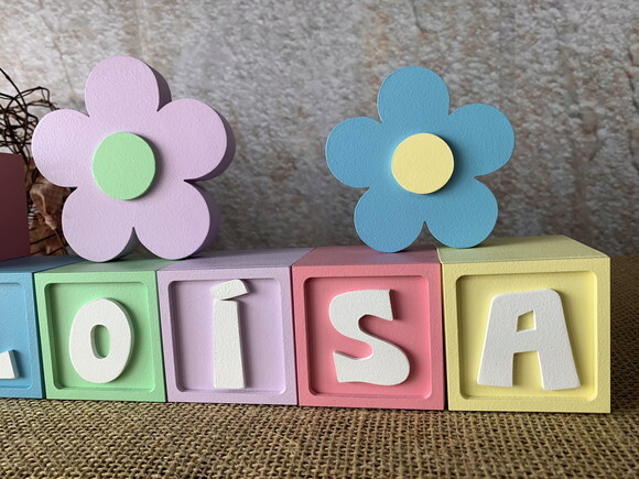 Candy Colors - Cubos 6x6cm Ts+ Dupla de Flor
