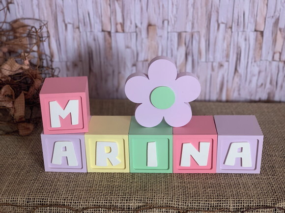Candy Colors - Cubos 6x6cm Ts+ Flor