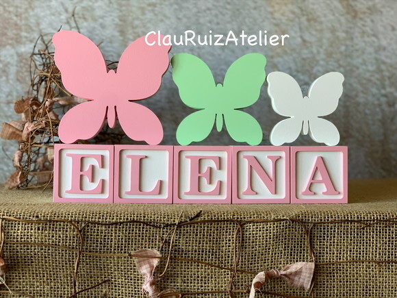 Candy Colors - Cubos 6x6cm Ts+ Trio de Borboleta