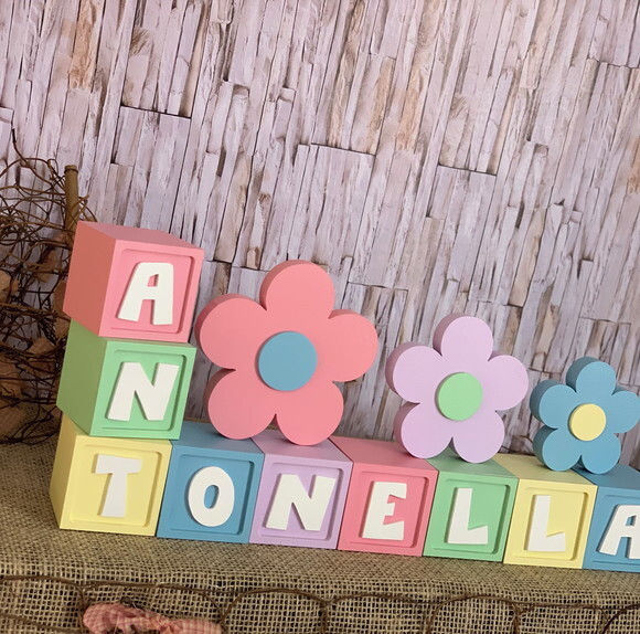 Candy Colors - Cubos 6x6cm Ts+ Trio de Flor