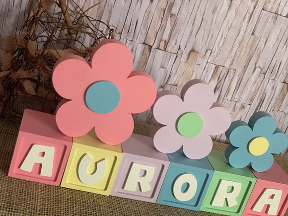 Candy Colors - Cubos 6x6cm Ts+ Trio de Flor