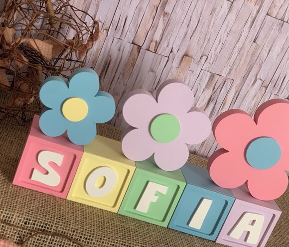 Candy Colors - Cubos 6x6cm Ts+ Trio de Flor