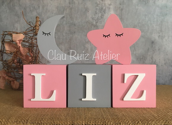 CANDY COLORS - Cubos 8X8 + SLEEPY BABY LUA E ESTRELA