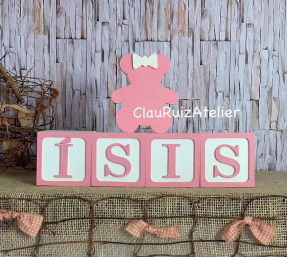 Candy Colors - Cubos 8x8cm Ts + Ursinha