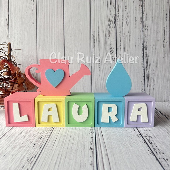 Chuva de Amor Candy 6cm + Regador e Pingo Decoração Bebê
