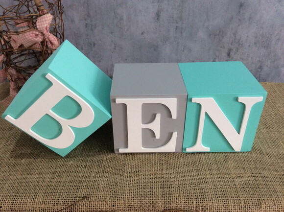 Cubos 10x10 -nomes Decoração Infantil e Bebês