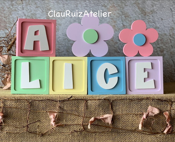 Cubos 10x10cm Ts + Flores
