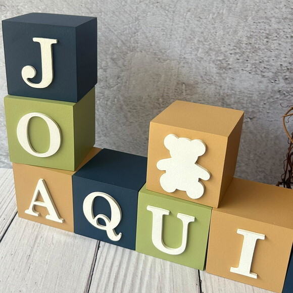 Cubos 6x6 Decoração Bebê Urso