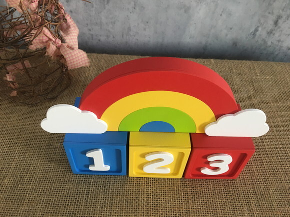 Cubos 6x6cm + Arco Íris Chuva de Amor