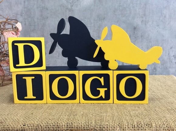 Cubos 6x6cm + Avião