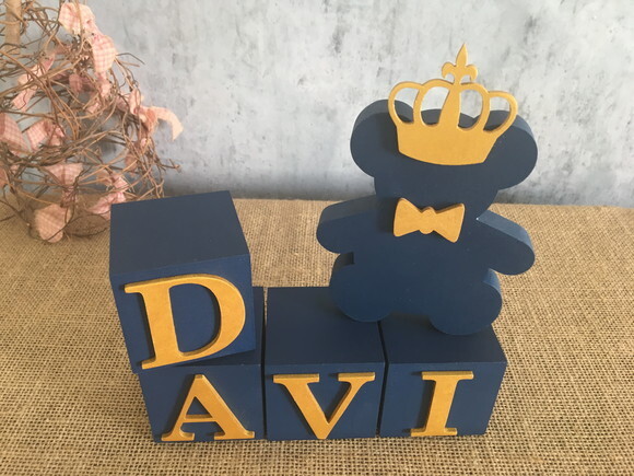 Cubos 6x6cm + Urso Príncipe