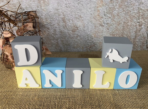 Cubos 6x6cm Avião
