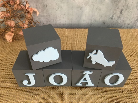 Cubos 6x6cm Avião'