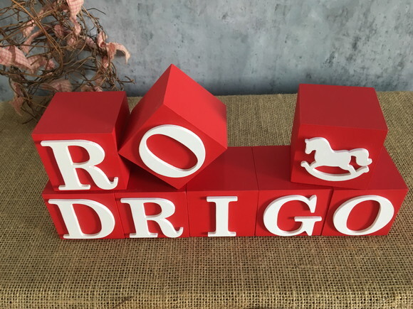 Cubos 6x6cm Cavalinho de Balanço