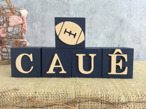 Cubos 6x6cm Futebol Americano