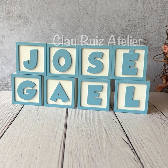Cubos 6x6cm Ggg Ts - Decoração Bebê