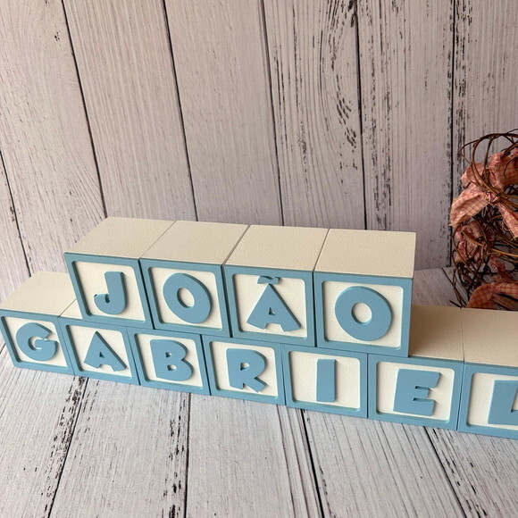 Cubos 6x6cm Ggg Ts - Decoração Bebê