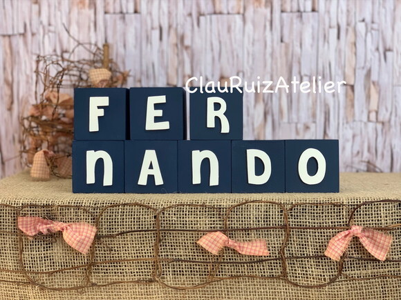 Cubos 6x6cm Linha Cute - Decoração Bebê
