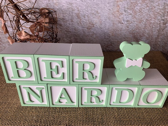 Cubos 6x6cm Ts + Ursinho