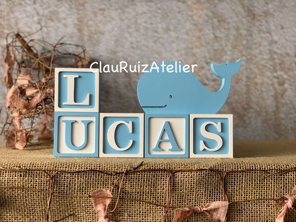 Cubos 6x6cm Ts +baleia