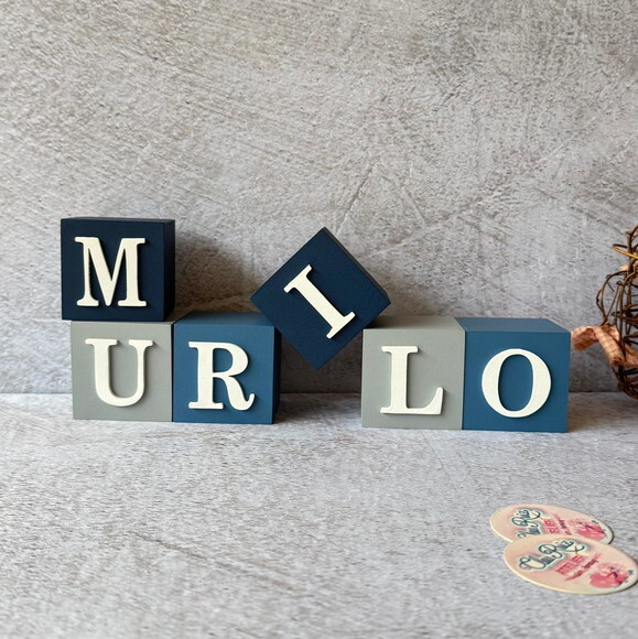 Cubos 6x6cm- Decoração Bebê
