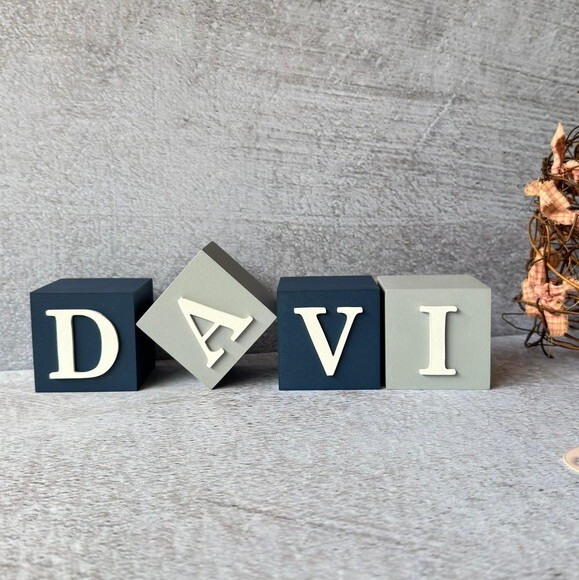 Cubos 6x6cm- Decoração Bebê