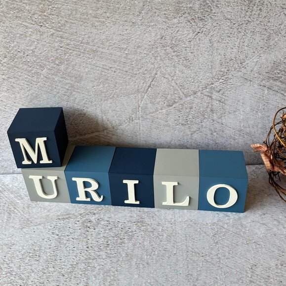 Cubos 6x6cm- Decoração Bebê