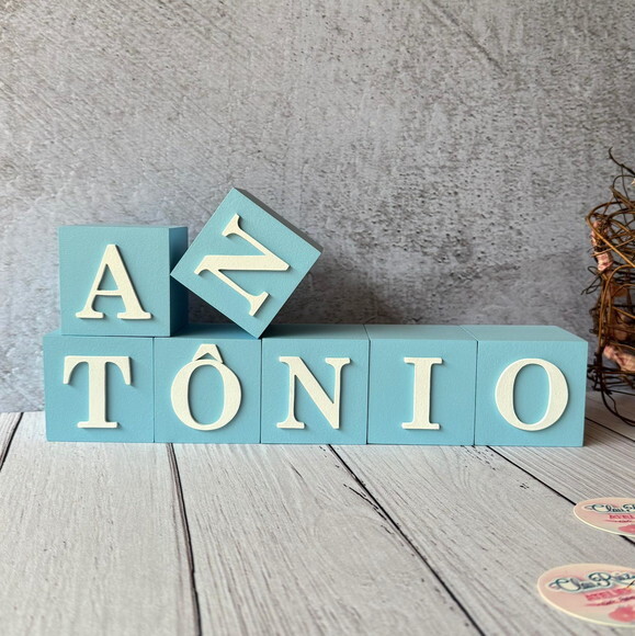 Cubos 6x6cm- Decoração Bebê