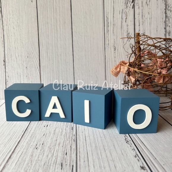 Cubos 6x6cm- Decoração Bebê