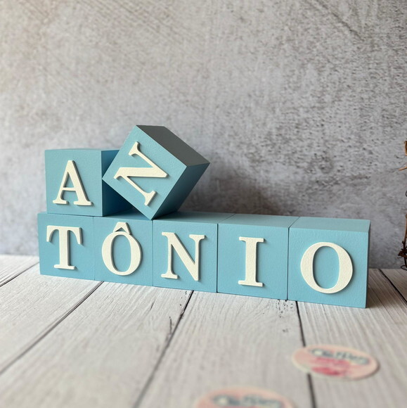 Cubos 6x6cm- Decoração Bebê