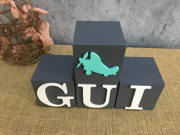 Cubos 8x8cm Avião