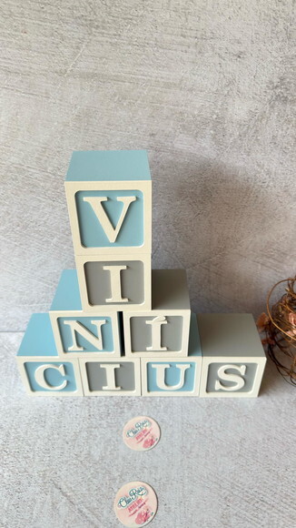 Cubos 8x8cm Decoração Bebê