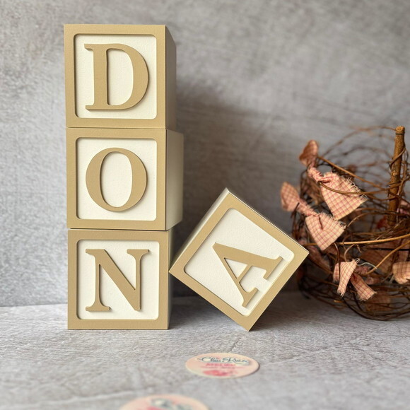 Cubos 8x8cm Decoração Bebê