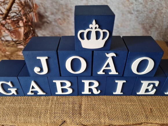 Cubos com Coroa 6x6cm