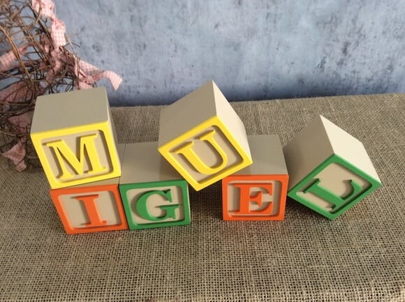 Cubos com Nome 6x6cm Toy Story