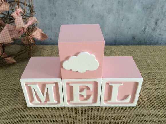Cubos com Nome 6x6cm Toy Story NUVEM