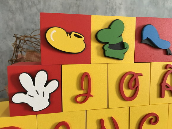 Cubos Decorativos Disney 6x6cm