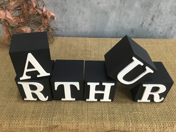 Cubos Decorativos com Nome 6x6cm