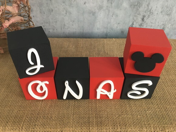 Cubos Decorativos Disney 6x6cm