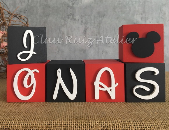 Cubos Decorativos Disney 6x6cm