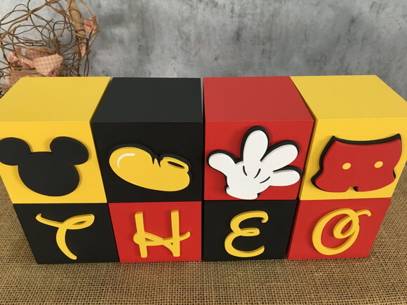Cubos Decorativos DISNEY 8x8cm