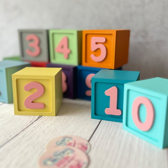 Cubos Mesversário 6x6cm Ts - Bebês