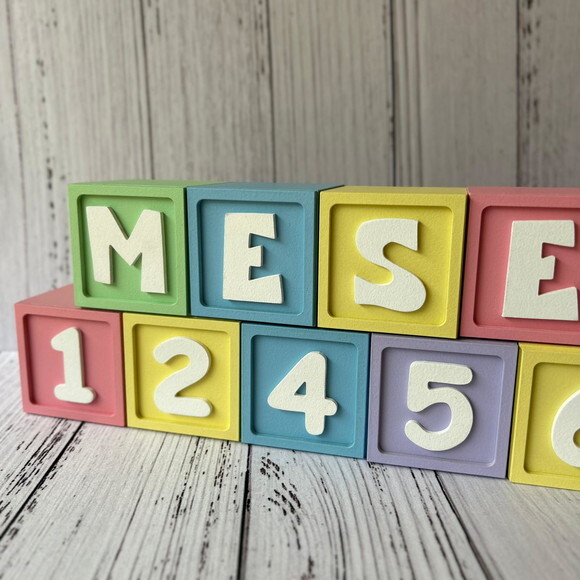 Cubos Mesversário 6x6cm Ts - Bebês