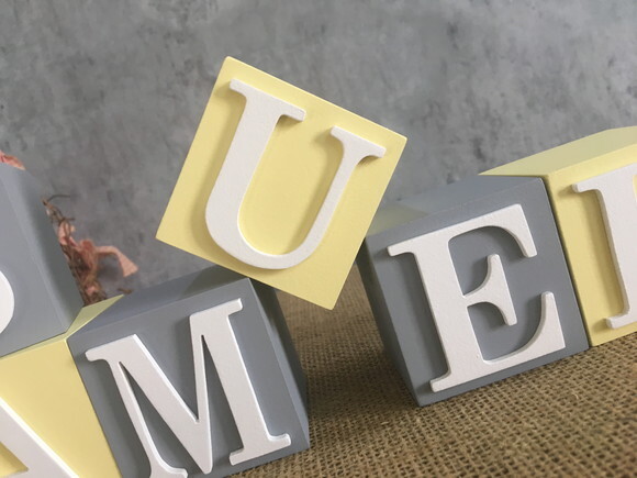 Cubos Personalizados Nome - 6x6cm Enfeite de Maternidade