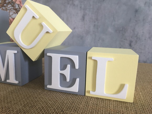 Cubos Personalizados Nome - 6x6cm Enfeite de Maternidade
